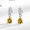 Brincos Simples de Gota d'Água Chengda Jewelry Temperamento Elegante Coreano Nicho Brincos de Cobre Banhados a Ouro Brincos Transfronteiriços Europeus e Americanos