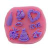 Festa de Natal Buquê de Amor Forma de Bolo LOVE Ferramentas de Silicone para Assar Açúcar DIY Forma de Biscoito H1783