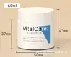 Frasco de creme clareador para pele 30-100g, pote de plástico PET para creme facial infantil, frasco cosmético branco com dosador