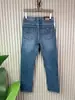 Jeans Masculino Europeu High-End Marca Antiga Águia Azul Quatro Estações Nostálgico Stretch Lavado Slim Straight Calças Masculinas