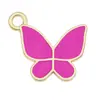 Acessórios diy joias desenho animado coreano borboleta liga de óleo colar pulseira pingente único acessórios atacado transfronteiriço