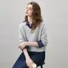 Comonboka 2026 Outono/Inverno Novo Suéter de Lã Escovada Fofa com Caxemira Blusa Feminina Suéter Tricô Quente