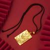 Colgante con forma de dragón de oro y arena de Vietnam para hombre, de latón chapado en oro, marca Xiangyun Dragon, collar vintage, joyería al por mayor