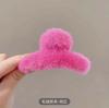 Clip de peluche de alta calidad con forma de tiburón para la cabeza, accesorio para el pelo grande, para otoño e invierno, para mujer