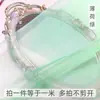 Tejido de gasa de organza encriptada verde gasa suave retazos de tela para manualidades Hanfu ceremonia de boda fondo de escenario fotografía tela suave