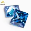 3x3 ~ 10x10mm cuadrado ángulo recto caro color circón colección piedra suelta al por mayor zirconia cúbica sintética