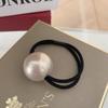 Dongdaemun mesma simples básica grande pérola corda de cabelo feminina tudo combina elástico ins celebridade da internet faixa de cabelo bola corda de cabelo