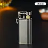 Nuevo Llegada 5501 Encendedor de Metal Retro con Rueda de Molienda Personalizado Creativo Inflable a Prueba de Viento Encendedor de Gas Dropshipping
