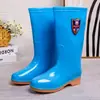 Botas de Água Impermeáveis com Solado Macio para Homens e Mulheres, para Campos de Arroz, Pesca e Trabalho Agrícola, Acima do Joelho, com Cadarço, Cano Alto, Aproximadamente 55cm [Unidades/Tamanho]