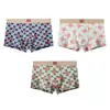 Atacado de Cuecas Masculinas Huajielong com Estampa Xadrez de Algodão, Boxer Respirável de Cintura Média para Tamanhos Grandes, Disponível para Dropshipping