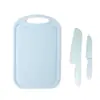Venta al por mayor Spot Cuchillo de plástico de cocina para jardín de infantes Plato de frutas Cuchillo de frutas Cuchillo y tenedor para suplementos alimenticios Herramientas Juego de cuchillos para cortar verduras para bebés