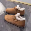 Sapatos femininos estilo Birkenstock com 3 cm de aumento de altura, forrados com fleece, coleção outono/inverno 2026, mocassins casuais, sapatos de algodão fofos, botas de neve quentes