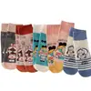 Calcetines mujer otoño e invierno nuevos calcetines de tubo de dibujos animados calcetines de panda lindos calcetines de algodón para dama fabricantes venta al por mayor