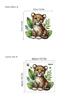Pegatina de pared con diseño de planta, animal, loro, tigre y flor, decorativa, para sala de estar, entrada, dormitorio, autoadhesiva, extraíble