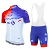 Conjunto de Maillot de Ciclismo Fdj Pantalones Cortos de Manga Corta para Bicicleta Ropa para Montaña y Carretera Hombres y Mujeres Versión de Equipo Ropa de Ciclismo de Secado Rápido