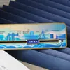 Marcador de Libros Metálico Personalizado Creativo Regla Deslizante de Latón Atracciones Turísticas de la Ciudad Souvenirs Universitarios Regalos Pequeños Culturales y Creativos
