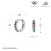 Brincos de Diamante Colorido em Prata Esterlina S925, Brincos da Moda Simples Geométricos com Cravejados de Diamante Estilo Ins Criativo, Tarraxas, Presilhas
