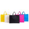 Bolsas de Tela No Tejida en Stock, Bolsas Tote Tridimensionales en Color Liso Impresas, Bolsas de Compras Ecológicas de Gran Capacidad Personalizadas para Publicidad