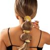 Nuevo anillo metálico para el pelo con forma de abanico pequeño estilo japonés y coreano, banda de cuero de alta calidad, cuerda para el pelo, moda, alta elasticidad, cuerda para el pelo, accesorios para el pelo