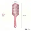 Peine de peluquería con costillas huecas, peine de masaje capilar para uso doméstico, cojín de aire, mango anti-nudos, peine liso para el cabello, peine de masaje