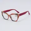 Nuevas Gafas de Lectura Moda Transfronteriza Ojo de Gato para Mujer, Gafas de Lectura Alta Definición Anti Luz Azul con Bisagras de Resorte, Venta al por Mayor