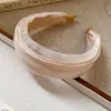 Diadema de Tela Chifón de Ala Ancha Estilo Coreano Simple y Versátil Aro Alto para la Parte Superior del Cráneo Estilo Universitario de Nicho Accesorios para el Cabello de Moda Venta al por Mayor para Mujeres