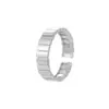 Anillo Rayado de Moda Banyan Tree Plata S925 Blogger Ins para Mujer Lujo Ligero Industria Pesada Apilable de Alta Calidad Anillo Abierto