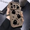 Escada preto imp fantasma para capa de celular apple 15promax 16plus silicone líquido iPhone14