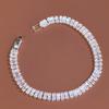Pulseira Geométrica com Cravação de Diamantes Estilo Novo 2026 para Mulheres, Joias Coloridas de Cristal Modernas e Simples para o Dia a Dia, Viagem, Lembrancinhas