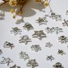 Decoraciones de Arte de Uñas de Estrella de Cinco Puntas Brillantes, Metal Hueco Transfronterizo con Pedrería Incrustada de Aleación, Pedrería de Estrella para Uñas DIY, Accesorios para Uñas