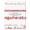 Pulsera de grava de piedra natural para tarjetas 2023 nueva moda femenina OL doble capa para hombres y mujeres pulsera de novias comercio exterior exclusivo
