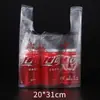 Asa de nudo chino bolsa desechable para llevar bolsa de compras bolsa para alimentos bolsa de plástico transparente tipo chaleco comercial y doméstico