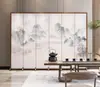 Divisória de Tela Estilo Chinês para Sala de Estar, Escritório, Dobrável, Móvel, Simples, Moderno, Luxo Leve, Quarto, Bloqueio de Escritório, Metabo