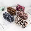 Bolsa de Cosméticos de Mano con Estampado de Leopardo para Mujer, Portátil, de Gran Capacidad para Viaje, Avanzada, para Almacenamiento de Cuidado de la Piel, Bolsa de Aseo