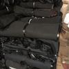 Delantal de cuero monocromático de 100 cm con forro polar de venta caliente en stock pu impermeable y a prueba de aceite 5 yuanes moda delantal de protección laboral al por mayor