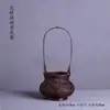 Vasos de Flores Trançados de Bambu, Cestas de Flores Decorativas Vintage, Arranjos de Flores, Vasos de Flores Feitos à Mão, Enfeites Estilo Chinês, Decorações Criativas para Sala de Chá Estilo Zen