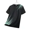 Camiseta de manga corta para hombre, fresca, secado rápido, verano, fina, transpirable, talla grande, casual, fitness, running, deportes, malla, secado rápido