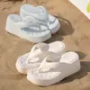 Chanclas de Plataforma de Suela Gruesa con Sensación de Caminar sobre las Nubes para Mujer, Adecuadas para Uso Interior y Exterior en Verano, Sandalias de Playa de Alta Gama que No Causan Mal Olor en los Pies