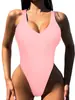 Traje de baño de una pieza 2025 Nuevo Europeo y Americano Multicolor Transfronterizo Sexy Espalda Descubierta Diseño Amazon Stock Spot Dropshipping