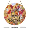 Nuevos Productos Transfronterizos: El Otoño es la Temporada de la Cosecha, Colgantes de Pared de Puerta y Ventana de Madera 2D, Decoraciones de Escena Atmosférica