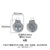 Nuevo Colgante de Plata de Ley S925 Estilo Retro Tibetano Zakiram Dios Amarillo de la Riqueza Colgante Colgante DIY Pulsera Wenwan Pulsera