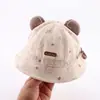 Gorro de Bebé Primavera y Otoño Estilo Coreano Súper Lindo Oso Niño Sombrero de Sol para Bebé Niño de Otoño Protección Solar Sombrero de Pescador