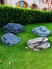 Tapa de alcantarilla Decoración Fibra de vidrio Escultura de piedra falsa Adorno Jardín Paisajismo Equipo de embellecimiento Tapa