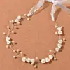 Tocado de Novia con Perlas y Pedrería, Accesorio para el Cabello Hecho a Mano Estilo Europeo y Americano, Peine para el Cabello con Cristales Incrustados, Accesorio para Vestido de Novia
