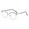 Gafas de Media Montura Ultraligeras y Elegantes para Hombres con Miopía, Se Pueden Equipar con Grado de Astigmatismo, Gafas Negras Lisas para Hombre con Lente Antiluz Azul que Cambia de Color