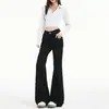 Jeans Acampanados Blancos de Cintura Alta para Mujer, Tendencia Versátil Primavera 2026, Pantalones Acampanados Elásticos Ajustados
