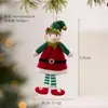 Navidad Transfronteriza Modelo Nuevo Elfo Navideño Rojo y Verde Ángel Colgante Ins Muñeca Linda Decoración Navideña