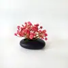 Novas Flores de Simulação Vaso de Pedras Gipsofila Pequeno Bonsai Decoração de Restaurante Hotel Flores Artificiais Plantas Verdes Ornamentos em Vaso