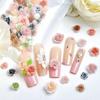 Joyería de uñas rosa retro mixta super hada resina simulación tallada frotado a mano rosa accesorios diy al por mayor
