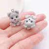Lindo Mascota Husky Schnauzer Teddy de Resina Colgante 3D Pulsera DIY Collar Accesorios de Joyería Dijes